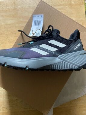 adidas Terrex Trail Sneaker in Black, Gray and Teal